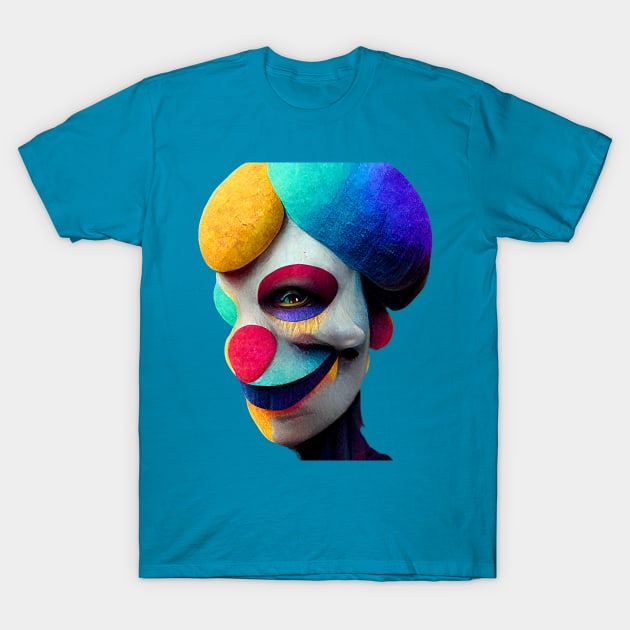 Pierrot T-Shirt by www.TheAiCollective.art